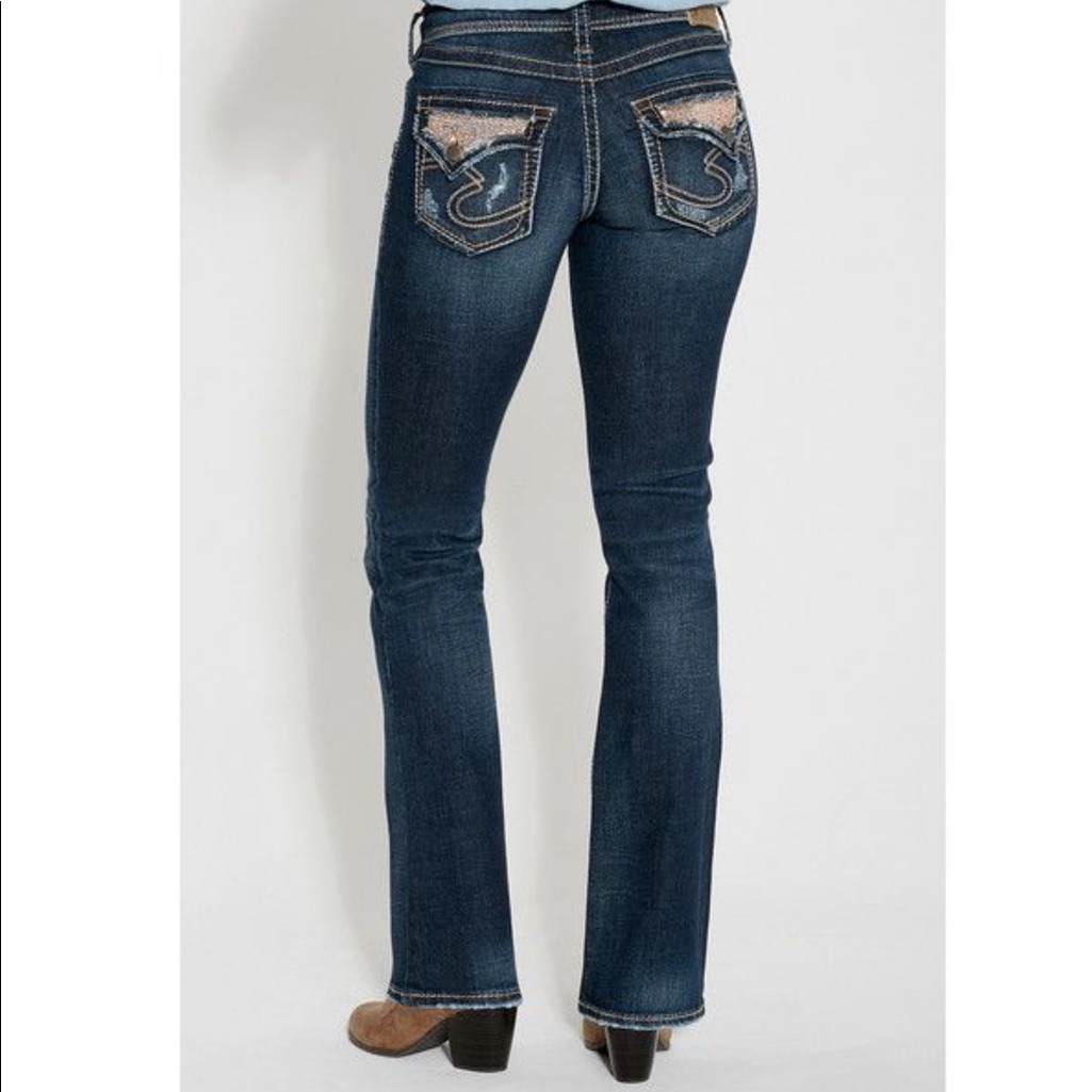Silver Jeans Co. Suki Sequin Bootcut Jeans